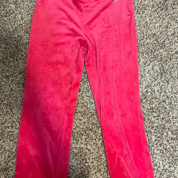 Juicy Couture Fuchsia Velour Pants - Picture 1 of 3
